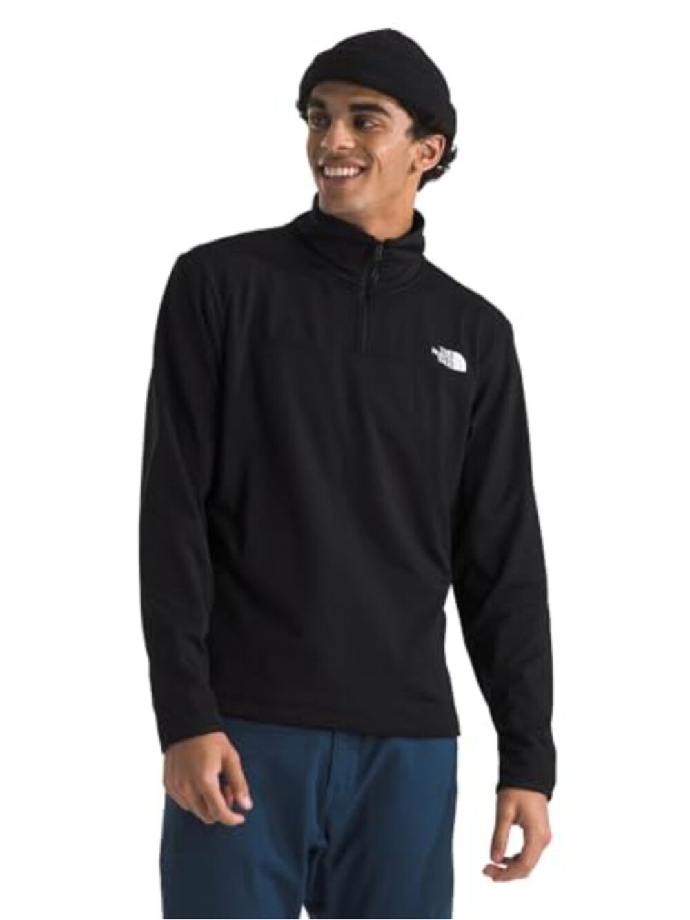 Men's Cedar Trail Grid Fleece Quarter Zip Pullover Jacket Regular Fit